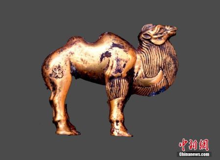 秦始皇陵陵西发现大型墓葬：出土罕见金骆驼等文物