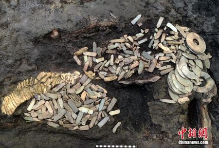 秦始皇陵陵西发现大型墓葬：出土罕见金骆驼等文物