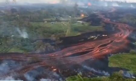 夏威夷基拉韦厄火山喷发画面令人震撼