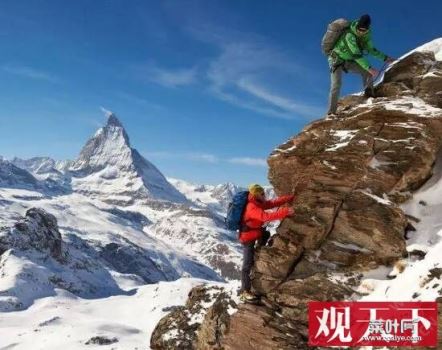 世界最难登顶的山峰，瑞士马特洪峰(冰川上垂直的金字塔)_