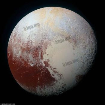 冥王星高清彩色近景图