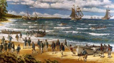 海军陆战队的首次战斗发生在巴哈马