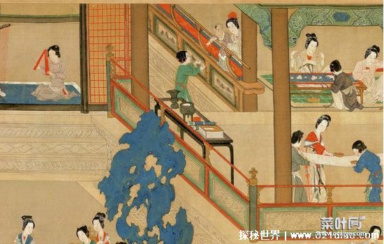 汉宫春晓图高清大图 全景，中国十大传世名画之一