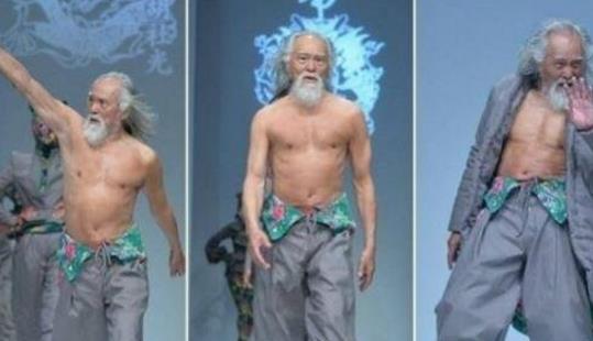 中国最帅老头 王德顺79岁登上北京国际时装周