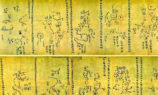 世界现存最早的天星图 敦煌星图绘制于唐代705