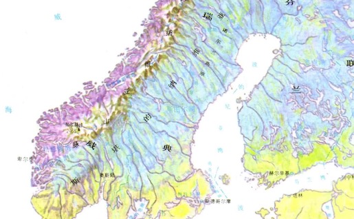 欧洲最大的半岛 斯堪的纳维亚半岛有75万平方千米