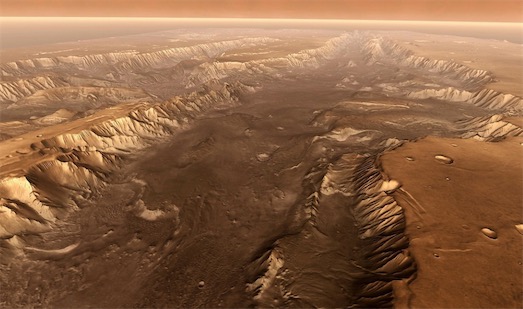 太阳系中最大的峡谷 水手号谷长度是怒江大峡谷7倍