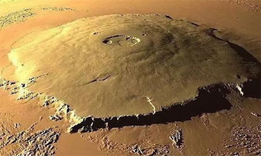火星表面最高的火山 奥林帕斯山高度达到了26公里