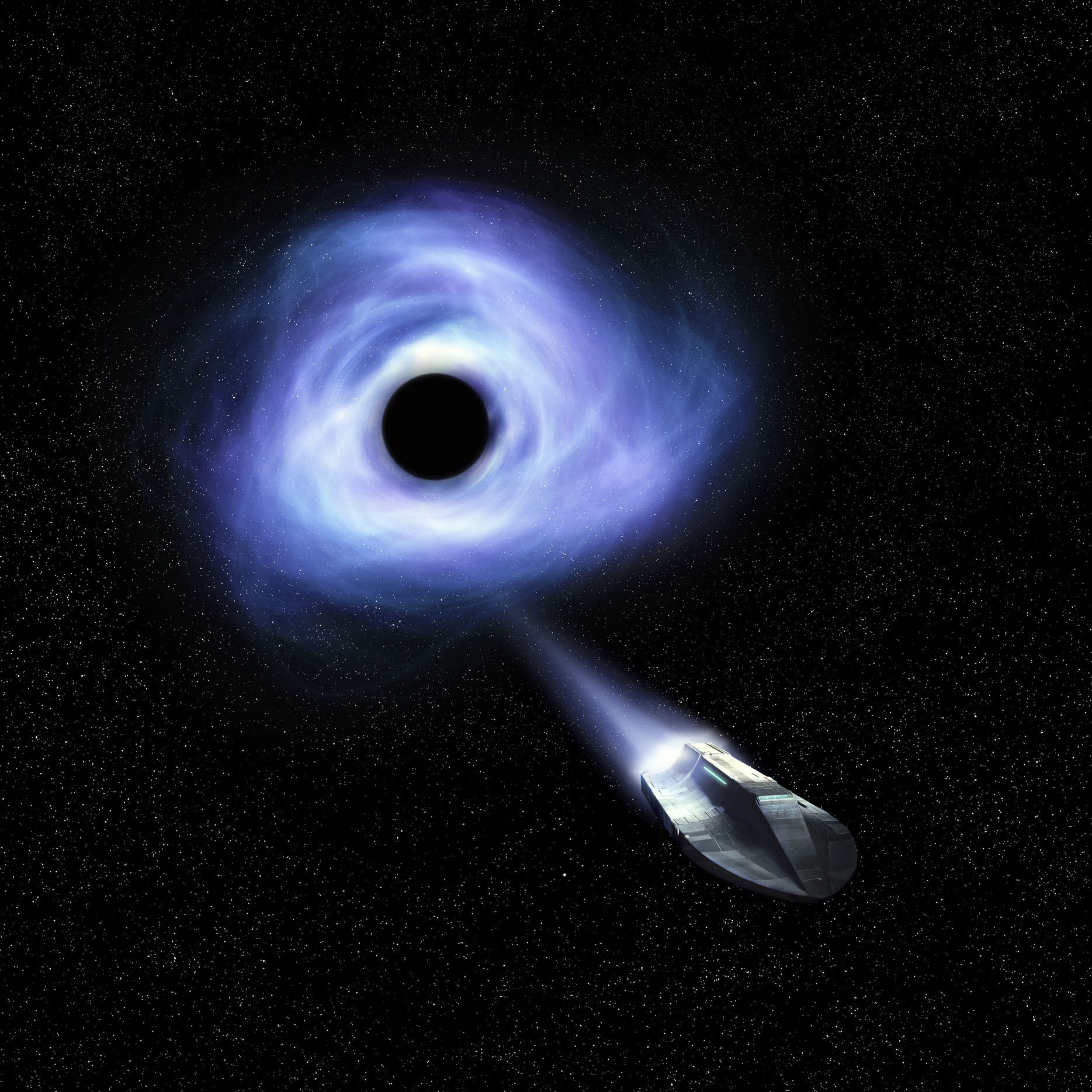 人类进入黑洞后，可能会进入另一世界 宇宙虫洞