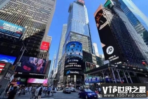 世界上最著名的地标 美国的纽约时代广场(交通便利)