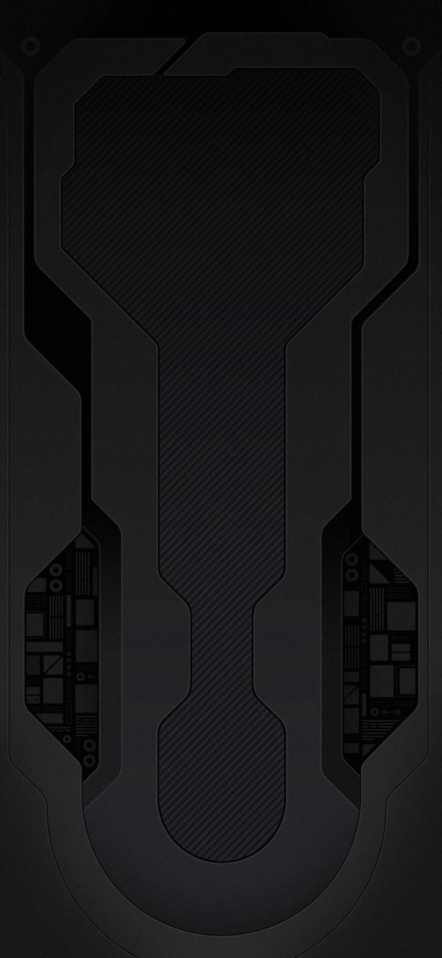 黑色三维立体手机壁纸（手机内部结构透明壁纸）(24)