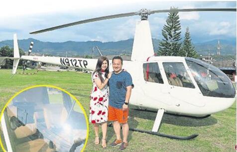 自驾直升机有什么要求（新加坡商人自驾直升机回家过年）(1)
